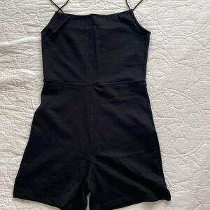 Black Athletic Romper